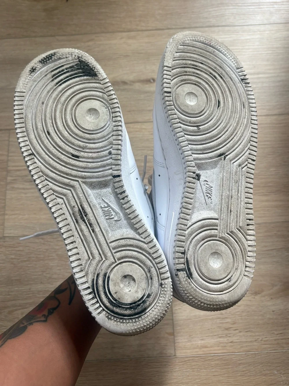 Nike All White Air Force 1 Size 9.5